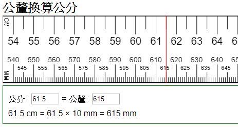 40厘米幾公分|長度換算器 